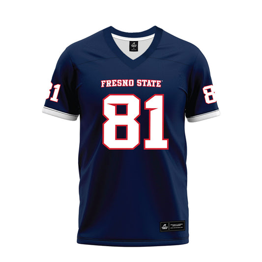Fresno State - NCAA Football : Jordan Brown - Blue Premium Football Jersey-0