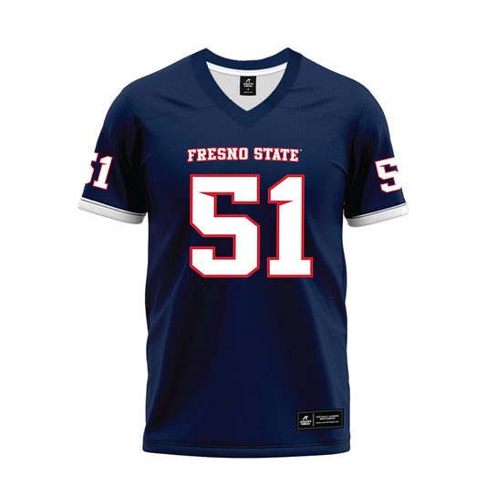 Fresno State - NCAA Football : Braylan Henderson - Blue Premium Football Jersey-0