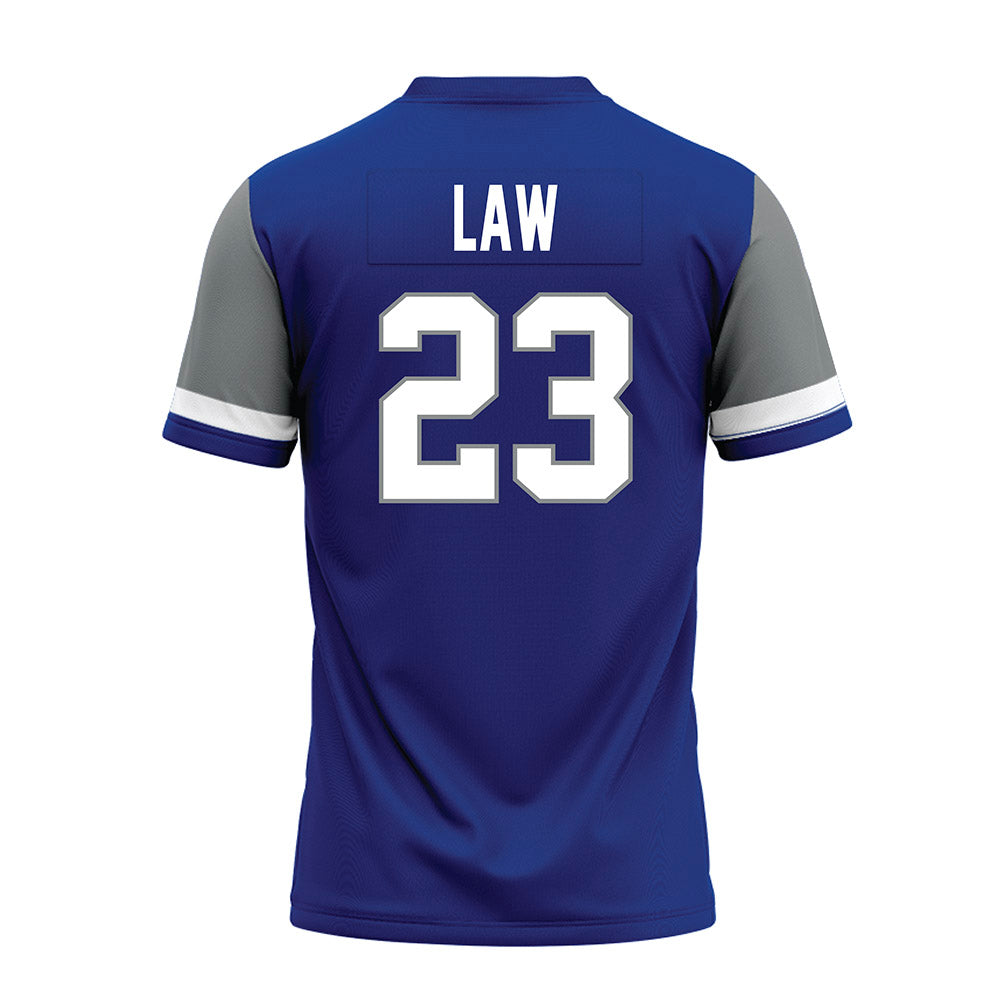Memphis - NCAA Football : Crews Law - Blue Premium Football Jersey-1