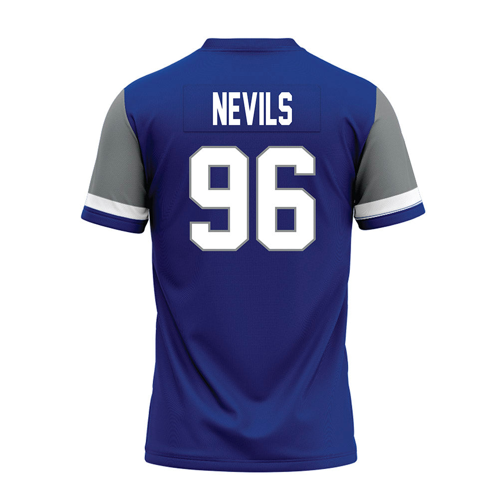 Memphis - NCAA Football : Donovan Nevils - Blue Premium Football Jersey-1