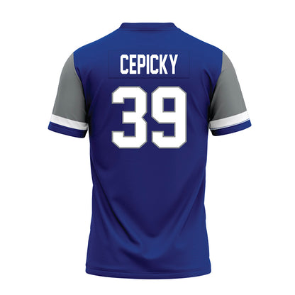 Memphis - NCAA Football : Gabriel Cepicky - Blue Premium Football Jersey-1