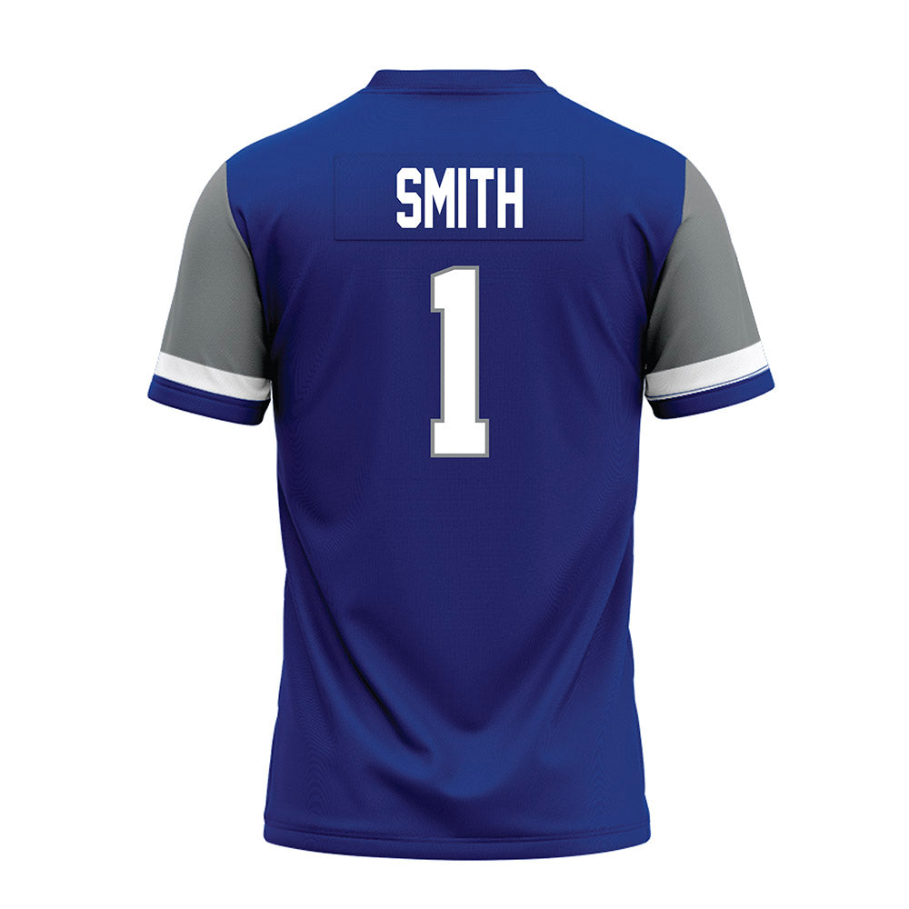 Memphis - NCAA Football : CJ Smith - Blue Premium Football Jersey-1