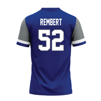 Memphis - NCAA Football : Ian Rembert - Blue Premium Football Jersey-1
