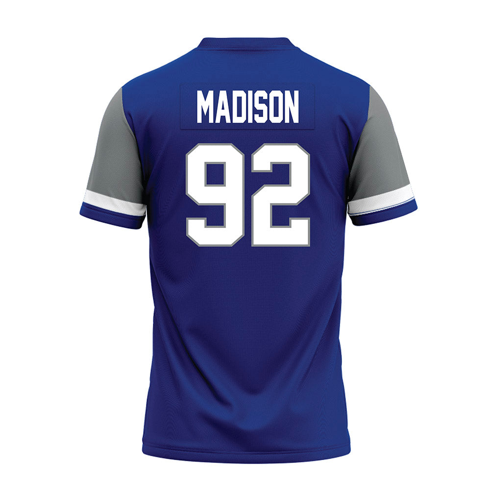 Memphis - NCAA Football : JaQuentin Madison - Blue Premium Football Jersey-1