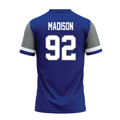 Memphis - NCAA Football : JaQuentin Madison - Blue Premium Football Jersey-1