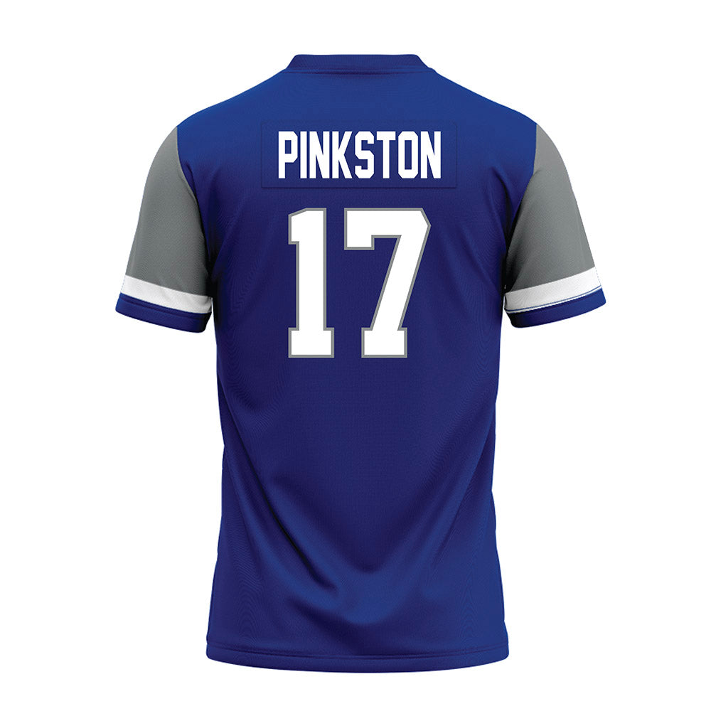 Memphis - NCAA Football : Chase Pinkston - Blue Premium Football Jersey-1