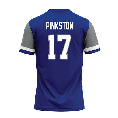 Memphis - NCAA Football : Chase Pinkston - Blue Premium Football Jersey-1