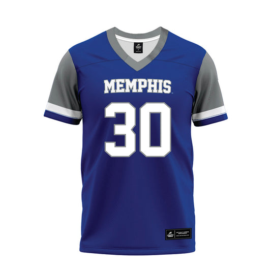 Memphis - NCAA Football : Lachlan Carrigan - Blue Premium Football Jersey-0