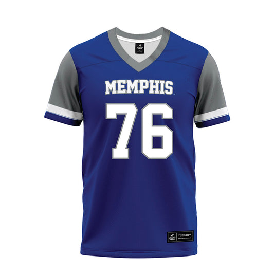 Memphis - NCAA Football : Andrew Cornell-Laird - Blue Premium Football Jersey-0