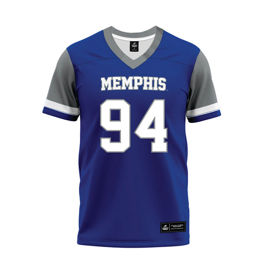 Memphis - NCAA Football : Jalen Charles - Blue Premium Football Jersey-0
