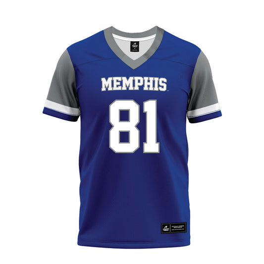 Memphis - NCAA Football : Luke Logan - Blue Premium Football Jersey