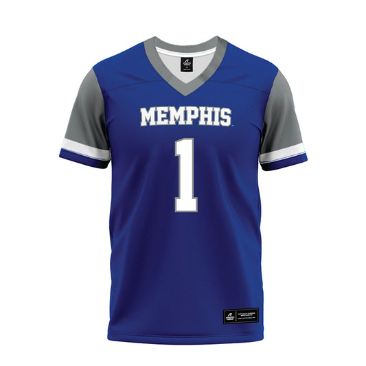 Memphis - NCAA Football : CJ Smith - Blue Premium Football Jersey-0