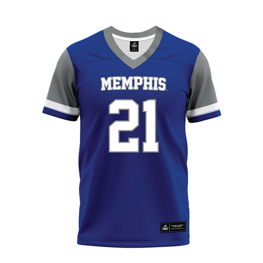 Memphis - NCAA Football : Samson Israel - Blue Premium Football Jersey-0
