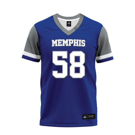 Memphis - NCAA Football : Bryce Vaughn - Blue Premium Football Jersey-0