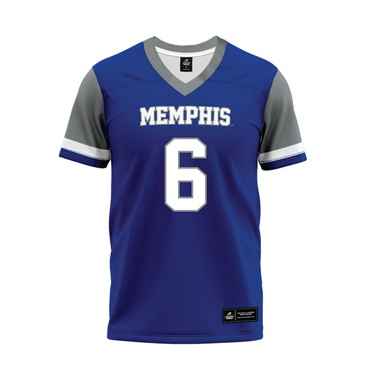 Memphis - NCAA Football : Marcello Bussey - Blue Premium Football Jersey-0