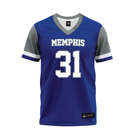 Memphis - NCAA Football : DeMarco Ward - Blue Premium Football Jersey-0