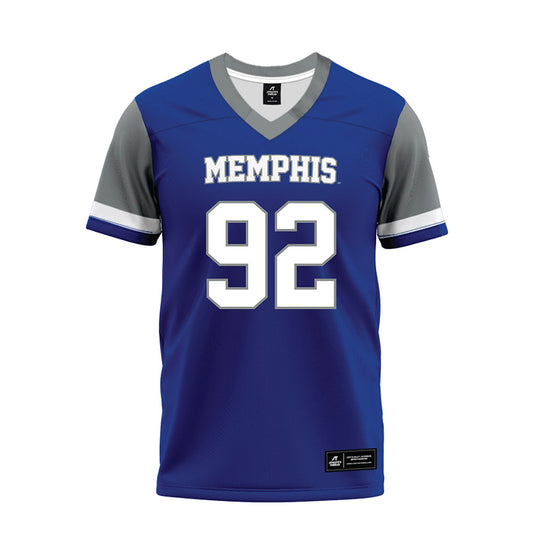 Memphis - NCAA Football : JaQuentin Madison - Blue Premium Football Jersey-0