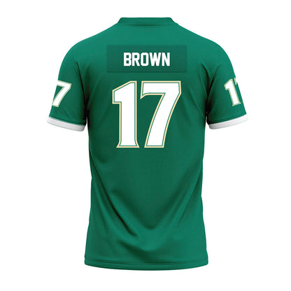 USF - NCAA Football : Byrum Brown - Green Premium Football Jersey