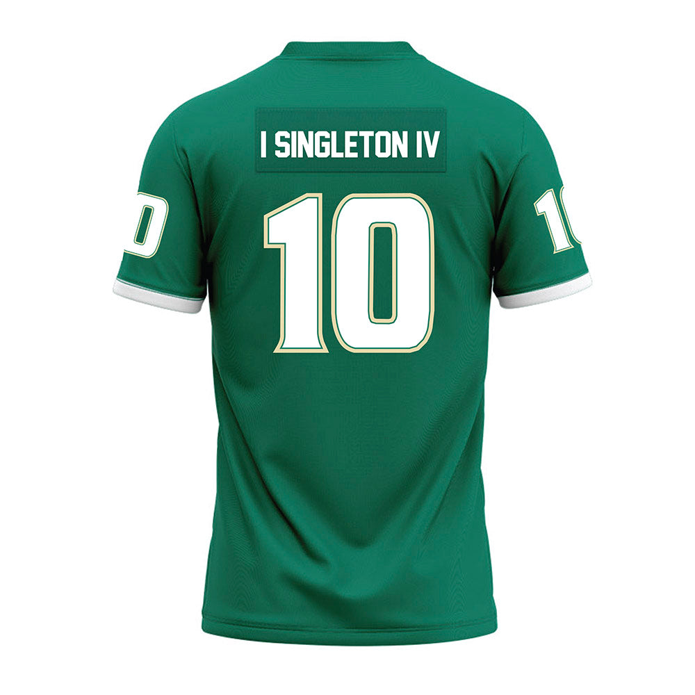 USF - NCAA Football : Ira Singleton IV - Green Premium Football Jersey-1