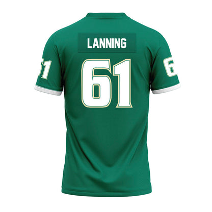 USF - NCAA Football : Gannon Lanning - Green Premium Football Jersey