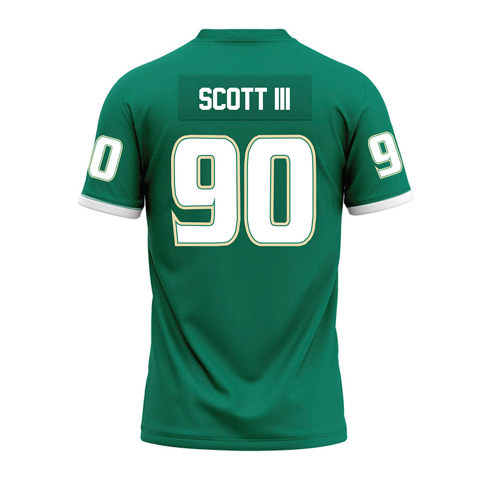 USF - NCAA Football : Richard Scott III - Green Premium Football Jersey-1