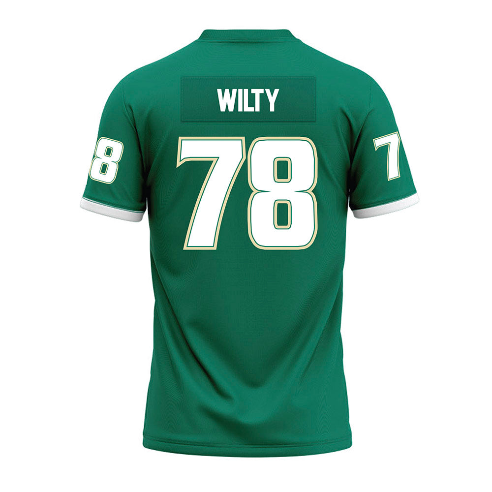 USF - NCAA Football : Jack Wilty - Green Premium Football Jersey