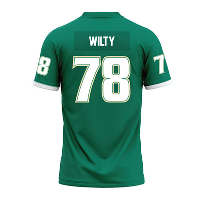 USF - NCAA Football : Jack Wilty - Green Premium Football Jersey