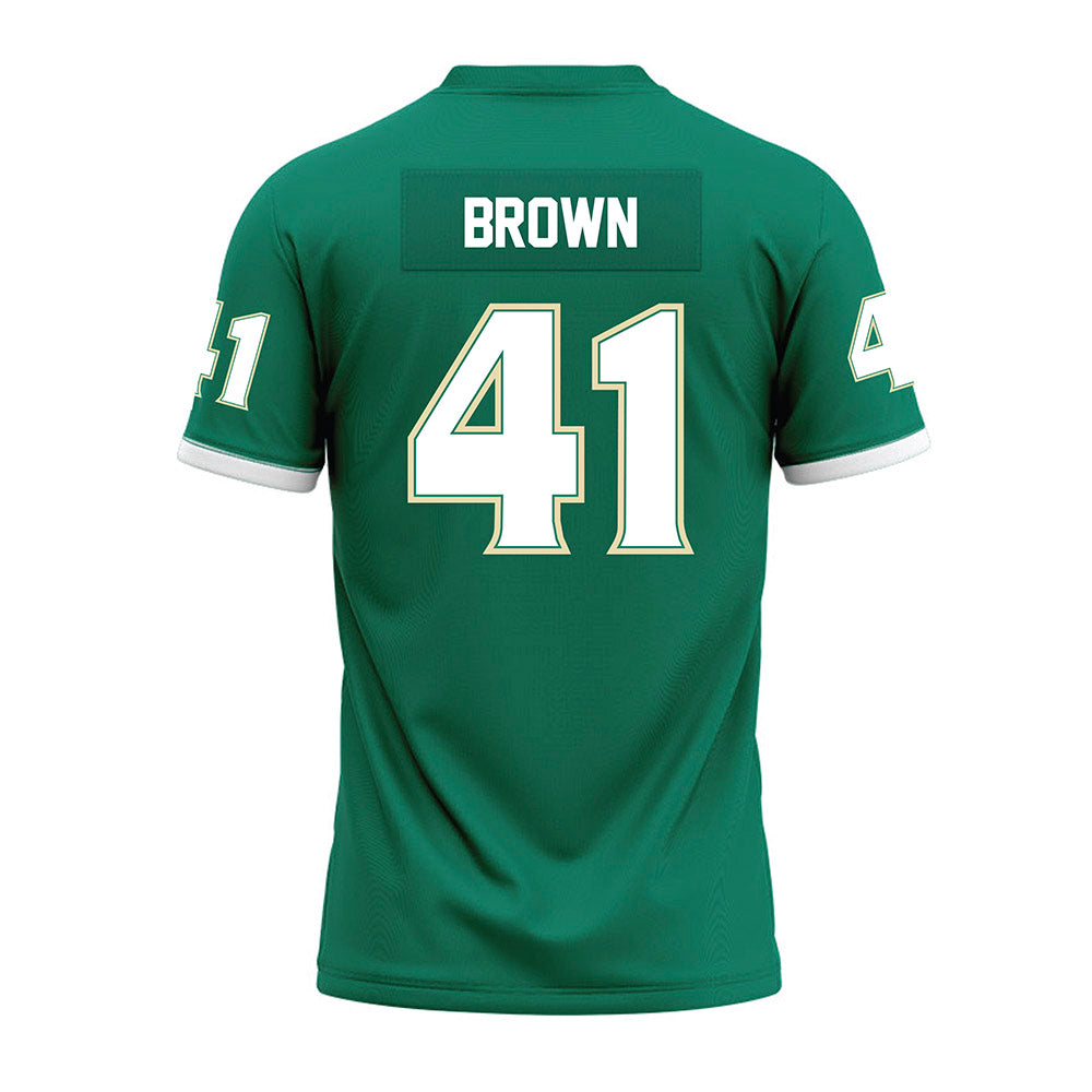 USF - NCAA Football : George Brown - Green Premium Football Jersey