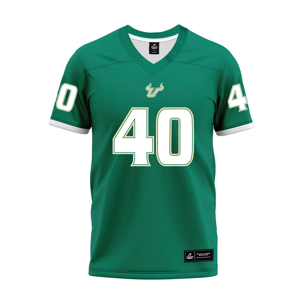 USF - NCAA Football : Jacob Merrifield - Green Premium Football Jersey-0