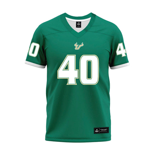 USF - NCAA Football : Jacob Merrifield - Green Premium Football Jersey-0