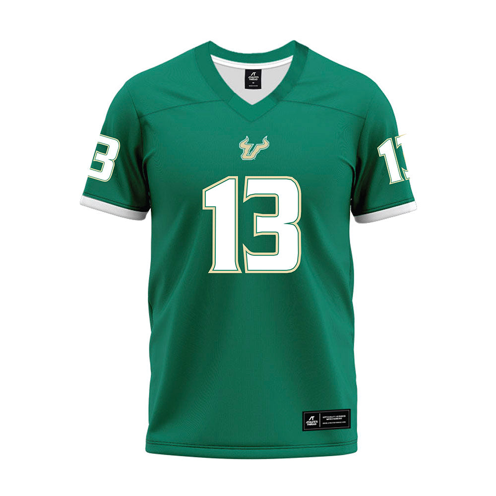 USF - NCAA Football : Kajuan Banks - Green Premium Football Jersey