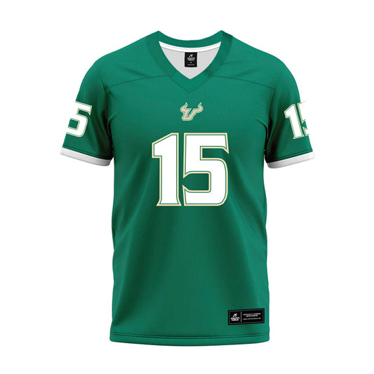 USF - NCAA Football : Tayte Crable - Green Premium Football Jersey-0