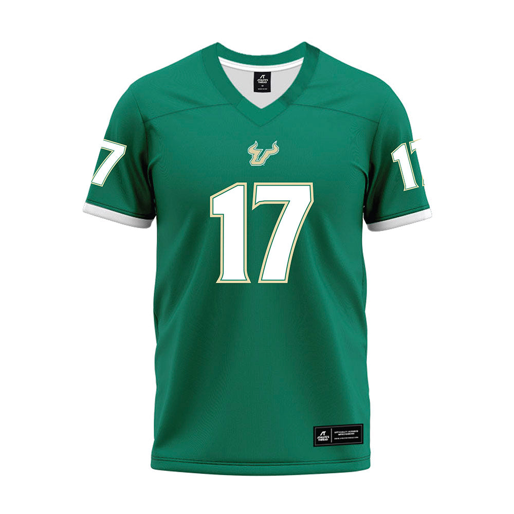 USF - NCAA Football : Byrum Brown - Green Premium Football Jersey