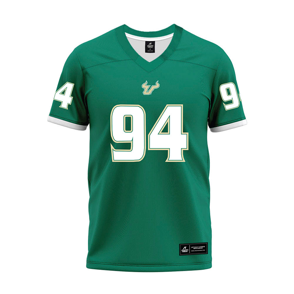 USF - NCAA Football : Brooks Williams Jr - Green Premium Football Jersey-0
