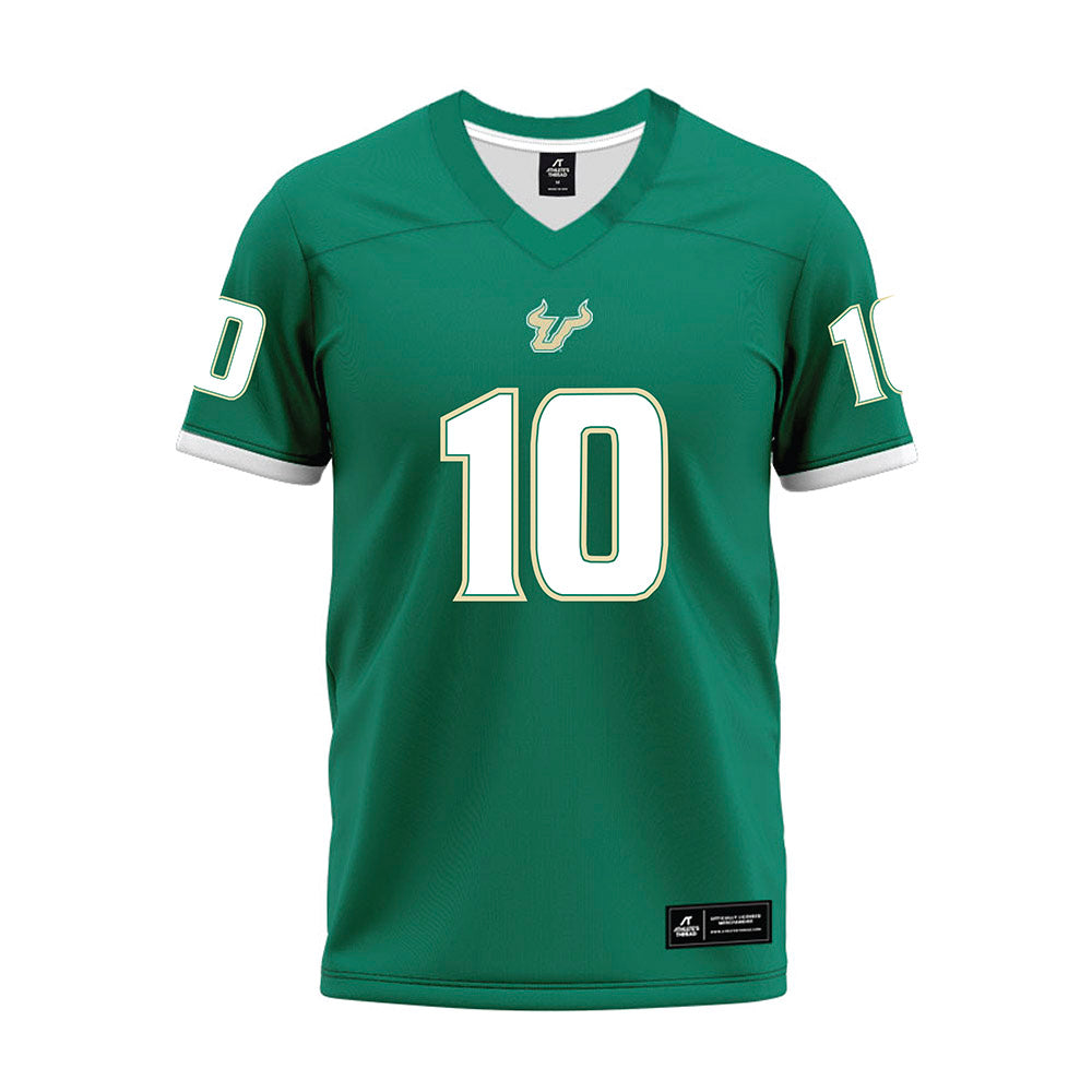 USF - NCAA Football : Ira Singleton IV - Green Premium Football Jersey-0