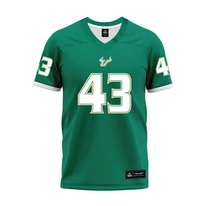 USF - NCAA Football : Cooper Evans - Green Premium Football Jersey