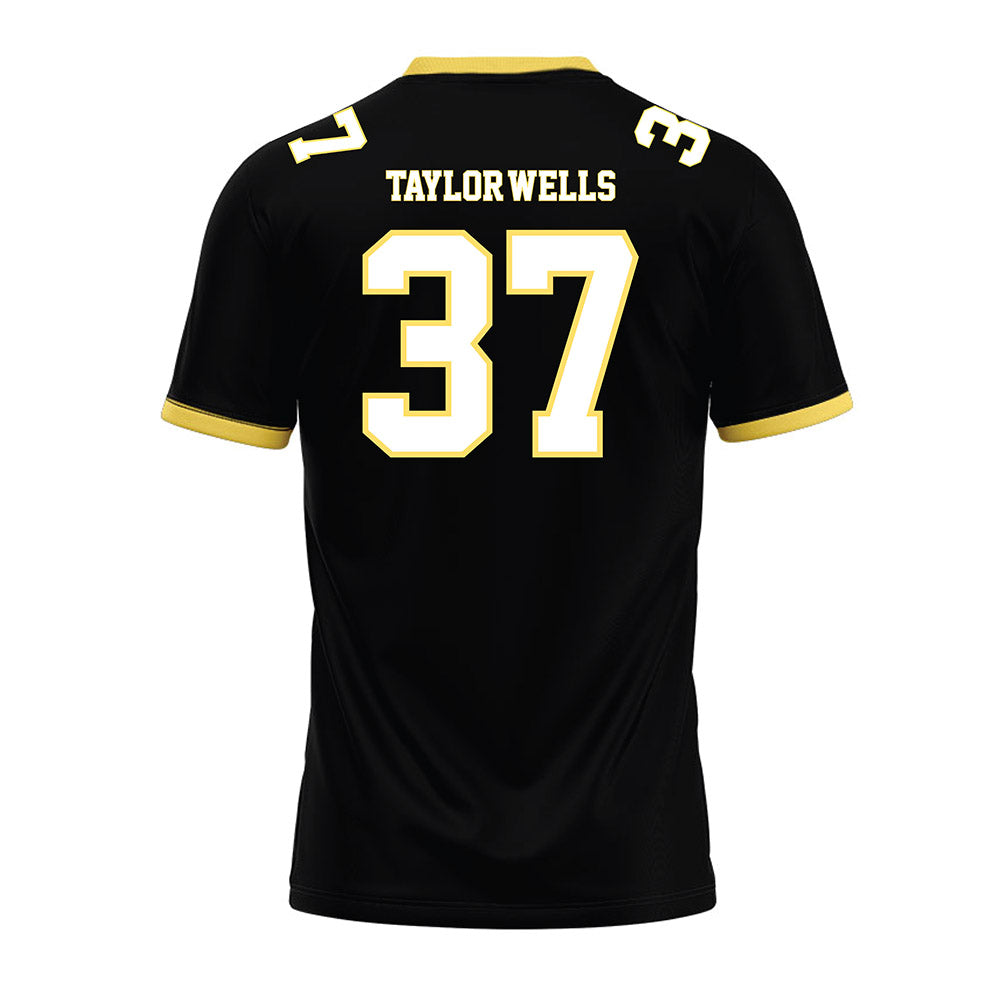 PLU - NCAA Football : Mason Taylor-Wells - Black Premium Football Jersey