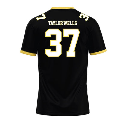PLU - NCAA Football : Mason Taylor-Wells - Black Premium Football Jersey