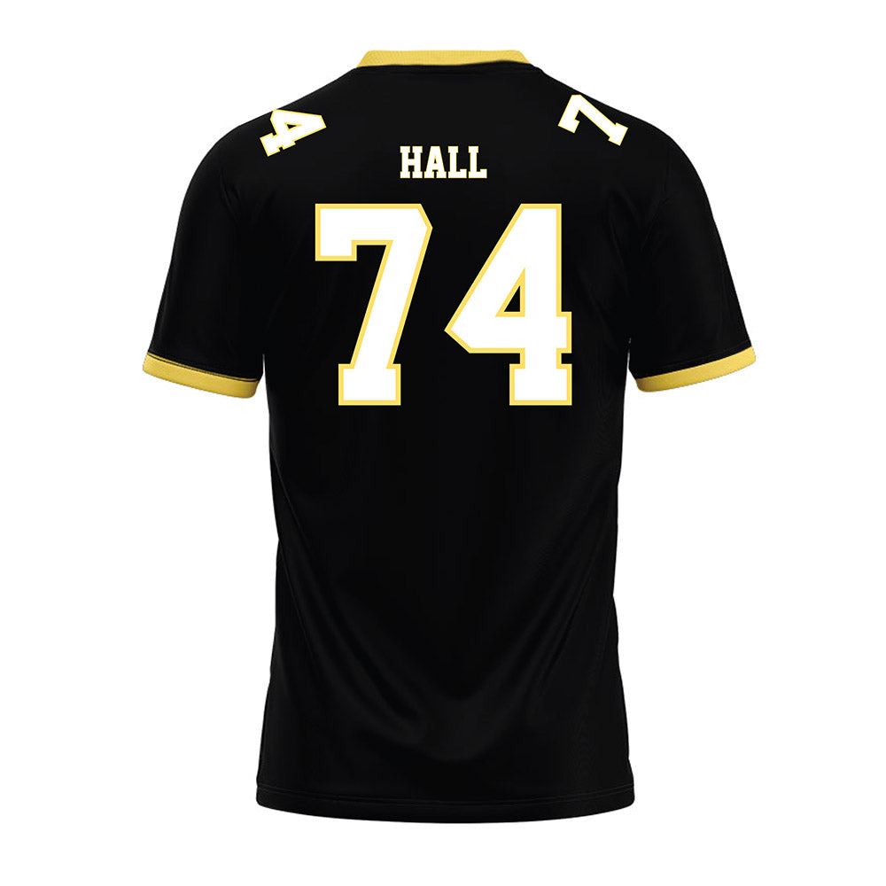 PLU - NCAA Football : Ethan Hall - Black Premium Football Jersey-1