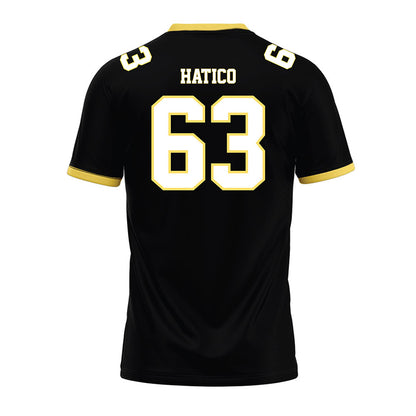 PLU - NCAA Football : Aeryk Hatico - Black Premium Football Jersey