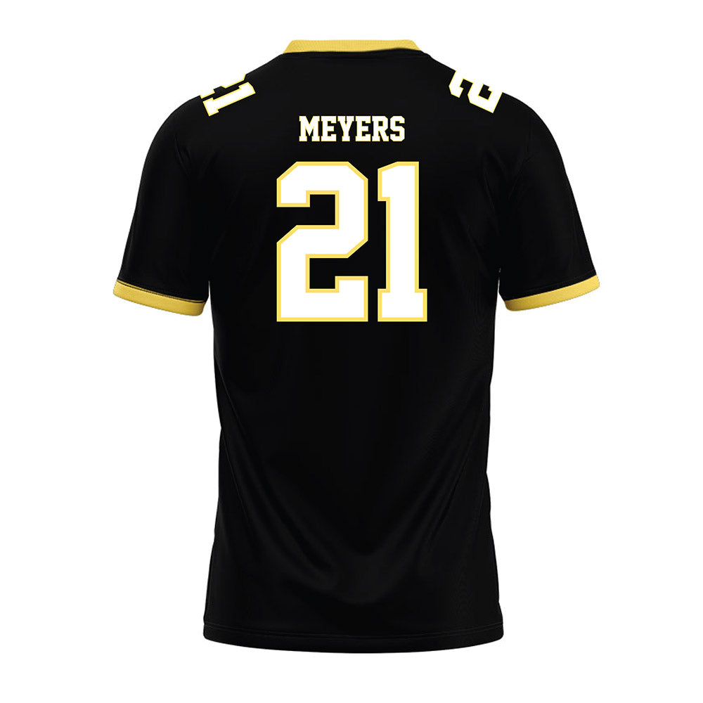 PLU - NCAA Football : Kekoa Meyers - Black Premium Football Jersey-1