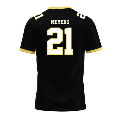 PLU - NCAA Football : Kekoa Meyers - Black Premium Football Jersey-1