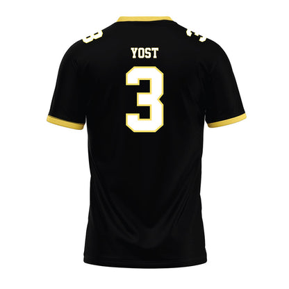 PLU - NCAA Football : Aiden Yost - Black Premium Football Jersey