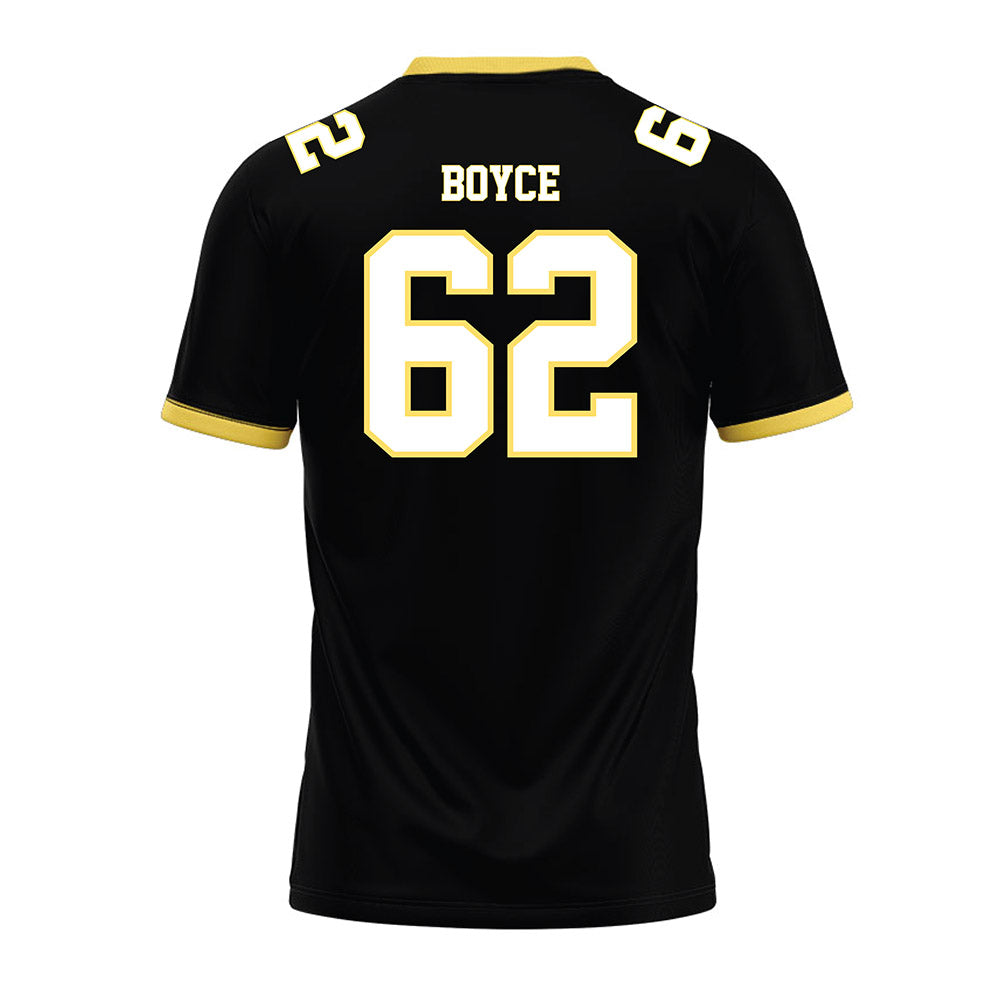 PLU - NCAA Football : Nathan Boyce - Black Premium Football Jersey-1