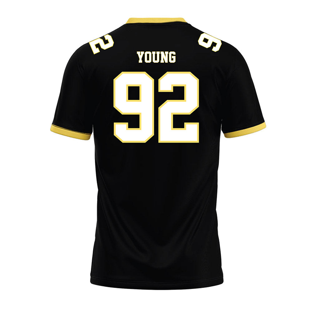 PLU - NCAA Football : Kyson Young - Black Premium Football Jersey-1