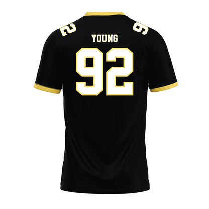 PLU - NCAA Football : Kyson Young - Black Premium Football Jersey-1