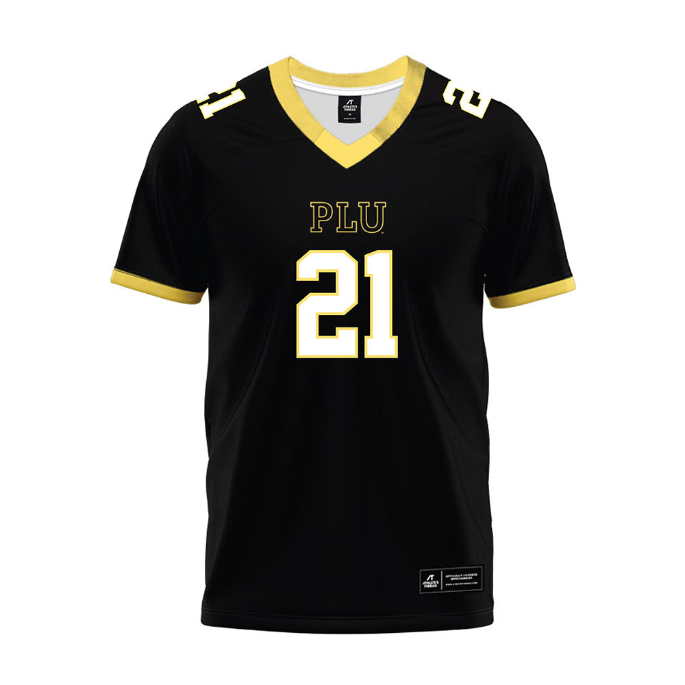 PLU - NCAA Football : Kekoa Meyers - Black Premium Football Jersey-0