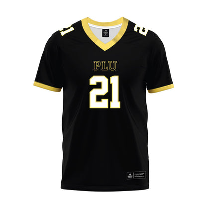 PLU - NCAA Football : Kekoa Meyers - Black Premium Football Jersey-0
