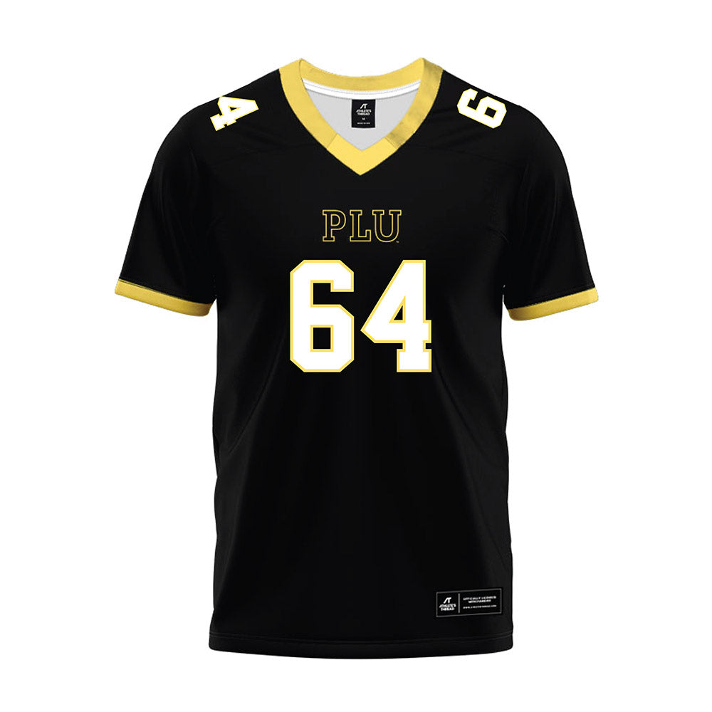PLU - NCAA Football : Caleb Rhinelander - Black Premium Football Jersey