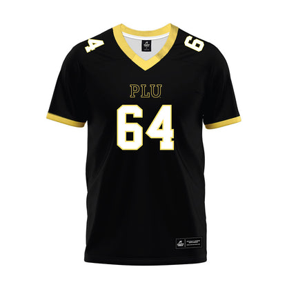 PLU - NCAA Football : Caleb Rhinelander - Black Premium Football Jersey